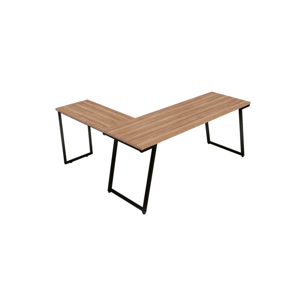 Mesa de escritório em L industrial Soho